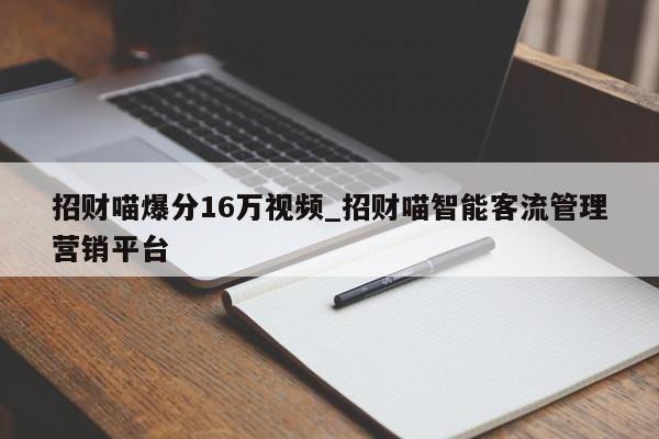 招财喵爆分16万视频_招财喵智能客流管理营销平台